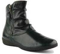 Josef Seibel Naly 24 Casual Side Zip Wedge Heel In Black Size UK 3 - 8