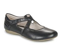 Josef Seibel Women Strappy Ballet Flats Fiona 72, Ladies Ballet Flats,Width G (Regular),Mary-Jane,Low Shoes,Summer Shoes,Black (Schwarz),38 EU / 5 UK