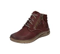 Josef Seibel Women Lace-up ankle boot Conny 52, Ladies Ankle Boots,Width G (regular),removable insole,waterproof,Red (bordeaux),40 EU / 6.5 UK