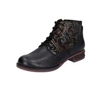Josef Seibel Women Lace-up Ankle Boot Sanja 10, Ladies Ankle Boots,Width G (Regular),Removable Insole,Zipper,Black (Schwarz-Kombi),39 EU / 6 UK