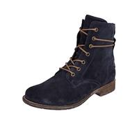 Josef Seibel Women Lace-up Ankle Boot Sienna 70, Ladies Ankle Boots,Width G (Regular),Removable Insole,Short Boots,Blue (Ocean),38 EU / 5 UK