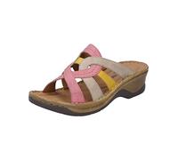 Josef Seibel Women Mules Catalonia 01, Ladies Clogs,Width G (Regular),Slipper,Slides,Sandal,Summer Shoe,Casual Shoe,Pink-Multi,39 EU / 6 UK