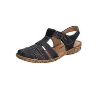 Josef Seibel Women Strappy Sandals Rosalie 48, Ladies Sandals,Width G (Regular),Sandal,Summer Shoe,Summer Sandal,Flat,Black (Schwarz),36 EU / 3 UK