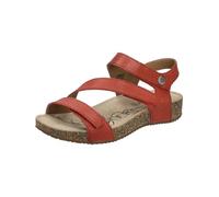 Josef Seibel Women Strappy Sandals Tonga 25, Ladies Sandals,Width G (Regular),Flat,Sandal,Summer Shoe,Summer Sandal,Red (Rot),37 EU / 4 UK