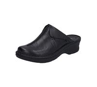 Josef Seibel Women's Catalonia Cerys Womens Leather Clogs - Black - Size: 6.5