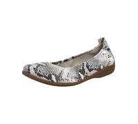 Josef Seibel Women's Fenja 01 Ballet Flats, White Black, 5 UK