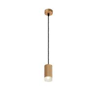 Josefa 11cm Single Ceiling Pendant Light - Champagne Gold with Acrylic Ring