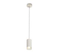 Josefa 11cm Single Ceiling Pendant Light - Sand White with Acrylic Ring