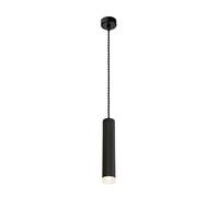 Josefa 30cm Single Ceiling Pendant Light - Sand Black with Acrylic Ring