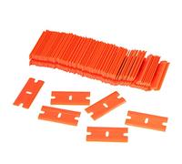 Joselin 100Pcs Double Edged Blade Auto Glass Cleaning Scraper Foil Film Wrapping Squeegee Vinyl Car Wrap Sticker Accessories