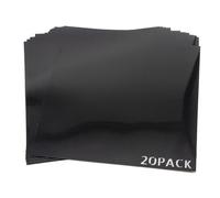 Joselin 20 Pack 7.5mil Opaque Black Plastic Sheets, 12X12 Inch Stencil Paper for, Cutting, Template Plastic Easy Install Easy to Use