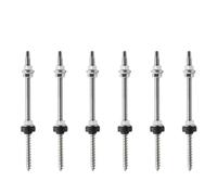 Joselin 20cm Solar Hanger Bolts Solar Panel Roof Mounting Screws M10 Solar PV Panel Mounting Bracket for Fixing Solar Panel 6Pc Easy Install Easy to Use