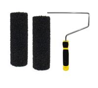 Joselin 2Pcs 9" Drywall Compound Roller Cover with 1 Pcs Paint Frame Drywall Texture Brush, Mud Roller for Putty for Covering Wall and Ceiling Surfaces