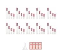 Joselin 40Pcs 2ML 3Ml 5ML 10Ml Roll-on Bottle Small Cosmetic Packing Perfume Bottles Liquid Container Roll-on Bottle for Travel Easy Install