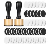 Joselin 62Pack Ink Blending Tool - 2Pcs Mini Applicator Tools and 60Pcs Replacement Foam Pads, Ink Paints Mixing Blending Tool
