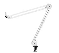 Joselin Adjustable Suspension Arm of the Microphone Stand with Integrated for Voice Recording White