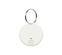 Joselin Mini GPS Tracker Wireless Bluetooth 5.0 Anti-Lost Device Smart Locator Pet Key Wallet Tracker with Key Ring White
