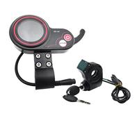 Joselin QS-S4 72V Thumb Throttle LCD Display Meter+Lgnition Lock Key Long Cable Only For Zero 11X Electric Scooter 6PIN Display Replacement Parts Accessories