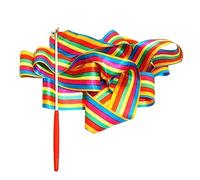 Joselin Ribbon Dance Rainbow Band Children's Dance Rhythm Stick Colourful Band Sports Goods (2M)