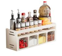 Joselin Spice Rack Organizer Wall Mounted Spice Organizer for Countertop for Kitchen Seasoning A