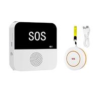 Joselin Wireless WiFi Elderly Caregiver Pager SOS Call Button Emergency SOS Alert System for Seniors Patients Elderly(A)