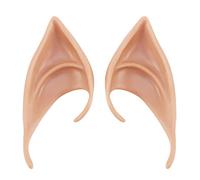 Josenidny 1 Pair of PVC Fairy Fake Ears Mask Scary New Decoration Soft Tip Ears Prosthetic Light Skin Tone