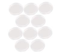 Josenidny 10 pcs Small round transparent plastic coin capsules box 30mm