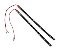 Josenidny 2 x String 15 LED Strips 30 cm Red Light Chain 12V