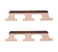 Josenidny 2Pcs Banjo Bridge 5-String Maple Banjo Bridge Wooden Accessories