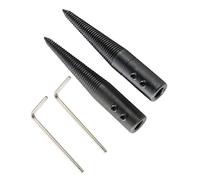 Josenidny 3Pcs/1 Set Polishing Connecting Rod Tapered Spindle Adapter Threaded for Bench Buffer Buffing Polishing Wheel