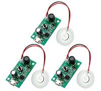 Josenidny 3Pcs Mist Maker Atomization Plate with 5V USB Humidifier Module Integrated Circuit Board Driver with Timing Switch