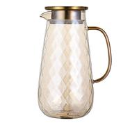 Josenidny 54Oz Glass Pitcher with Lid Iced Tea Pitcher Water Jug Hot Cold Water Ice Tea Wine Coffee Milk and Beverage Carafe