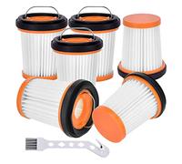 Josenidny 6 Pack Fabric Vacuum Filter Cleaning with Brush for WV201 WV200 WV205 WV220 WANDVAC Hand Vacuum Cleaner