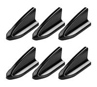 Josenidny 6pcs Black Car -Style PP Roof Fins Spoiler Wing Kit Vortex Generator