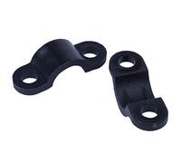 Josenidny 70 Pieces Screws Mounted Bow Shaped Cable Clamp Clip Tie 21 x 7 mm for 3 mm Wire