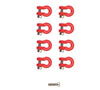 Josenidny 8 Pieces Metal Bumper Trailer Towing Shackle Rescue for 1/24 RC Crawler Axial SCX24 Upgrade Parts Accessories