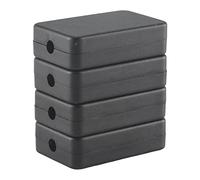 Josenidny Electrical Junction Box 4PCS Electric Plastic Black Waterproof Project Junction Case 2.16X1.38X0.59 Inches(55X35X15mm)