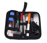 Josenidny Guitar Tool Kit Repairing Maintenance Tools String Organizer String Action Ruler Gauge Measuring Tool Hex Wrench Set Files Fingerboard Guitar Fret Rocker Leveling