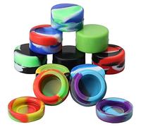 Josenidny Pack of 10 5ml Silicone Wax Containers Multi-Purpose Non-Stick Wax Oil Storage Jars