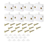 Josenidny Pack of 8 Cabinet Lamps Switch Automatic Door Switch Contact Switch for Clothes Cupboard Applicable for 12 V 24 V 110 V (White)
