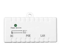 Josenidny Poe Splitter Poe Injector Rj45 Dc 5.5Mm x 2.1Mm Input Passive Poe Injector Splitter Adapter Connector For Ip Network Camera(White)