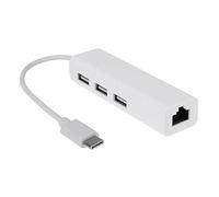 Josenidny USB-C USB 3.1 Type C To USB RJ45 Ethernet Lan Adapter Hub Cable for PC