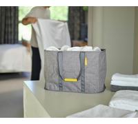 Joseph Joseph Hold-All Max Collapsible 55L Washing Laundry Basket Bag, Durable Fabric, Moisture Resistant, Grey