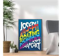 Joseph and the Amazing Dreamcoat Poster Print, Musical Print, A4 A3 West End Broadway Theatre Show, Wall Art Deco Special Canvas West End Print, London theatre art frame options (A3 Print Only)