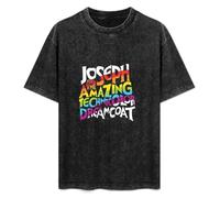 Joseph and The Amazing Technicolor Dreamcoat Tour Logo Men Black Cotton T-Shirt Print Unisex Tee M
