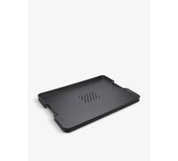 Joseph Joseph Cut&Carve Plus - Non-Slip, Multi-Function, Double-Sided Chopping Board for Food Preparation and Carving- Dishwasher Safe, X-Large - Black