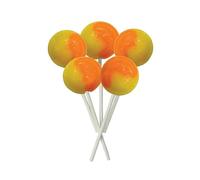 Joseph Dobson & Sons Mega Lollies - Different Flavours Lollipops Candy - Unwrapped - 30 Count Orange & Lemon