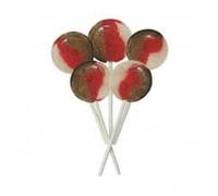 Joseph Dobson & Sons Mega Lollies - Different Flavours Lollipops Candy - Unwrapped - 60 Count Cherry Cola