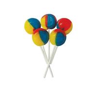 Joseph Dobson & Sons Mega Lollies - Different Flavours Lollipops Candy - Unwrapped - 60 Count Tutti Frutti