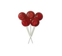 Joseph Dobson & Sons Mega Lollies - Different Flavours Lollipops Candy - Unwrapped Mega Lollies (15, Cherry Mega Lollies)